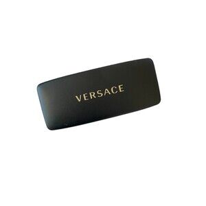 Versace‎ Black Gold Sunglasses Eyeglasses Hard Clam Shell Case Only READ